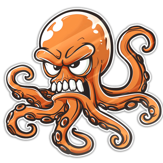 CartoonOctopus-Orange