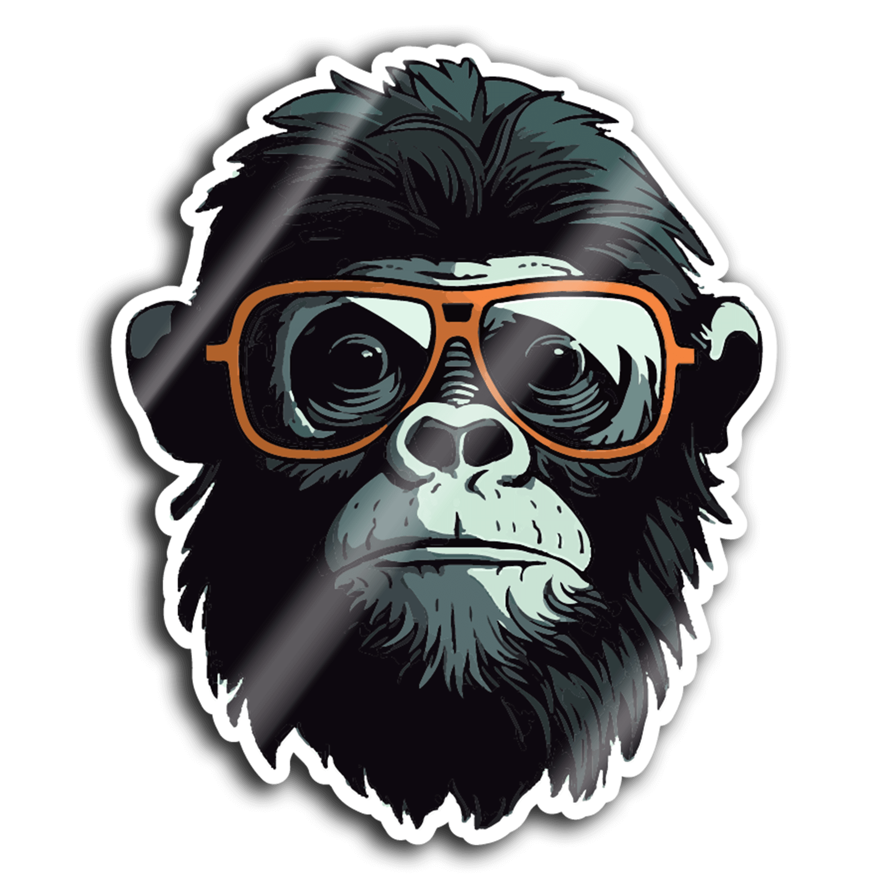 gorilla-with-shades-sticker